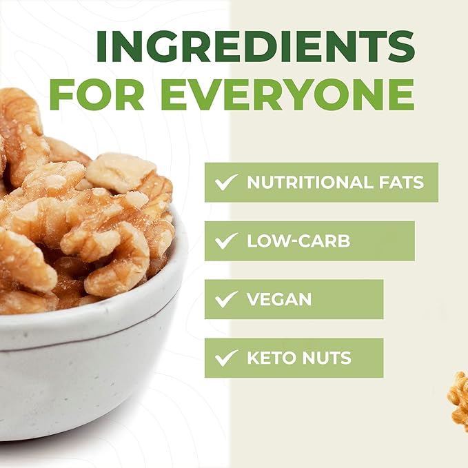 Beyond Nature Organic Raw Walnuts ??Unsalted 3 Pound (48 oz) Vacuum Sealed, Non GMO, No Salt, Low