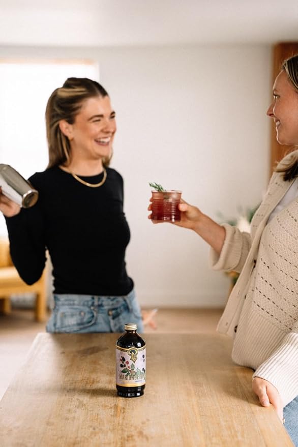 Portland Syrups Margarita Syrup - Craft Cocktail and Mocktail Mixer with Tangerine, Blood Orange