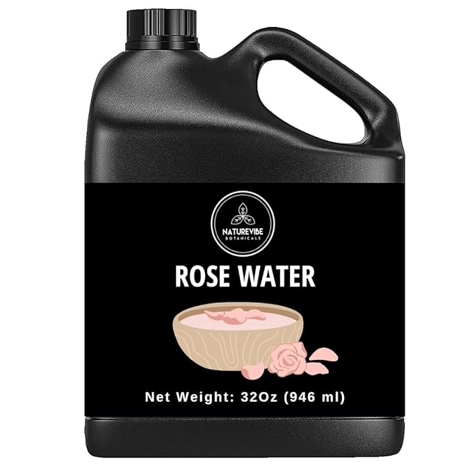 Naturevibe Botanicals Pure Rose Water Toner 32 oz ??Hydrating Facial Mist & Hair Spray | 100%