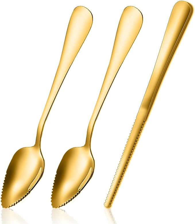 Grapefruit Spoon Serrated Edge Grapefruit Knife Stainless Steel Grapefruit Utensil Tool Dessert