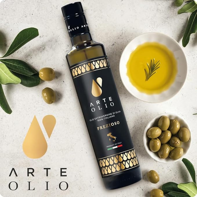 ArteOlio Prezioso Olive Oil: 100% Extra virgin cold pressed olive oil directly from Italy made in