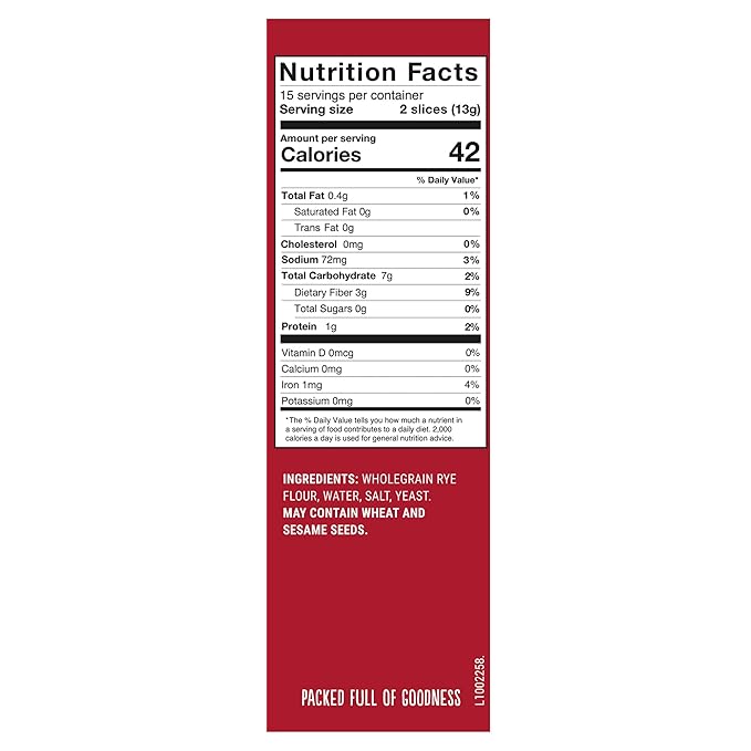 Finn Crisp Chia Seed Sourdough Rye Thins Crispbread, 6.8 Ounce Box (Pack of 9)