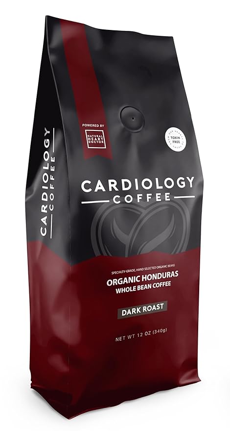 Cardiology Coffee ??Whole Bean Coffee ??USDA Certified Mold-Free 12oz Premium Dark Roast Coffee