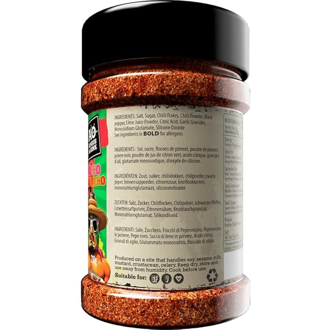 Angus & Oink | El Jefe Chilli x Lime Seasoning | Mexican Street Flavour | Perfect for Tacos, Nachos