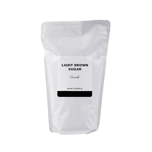 Minimalist Light Brown Sugar, Ideal for Baking and Sweetening, Packaged in a Resealable Bag (2