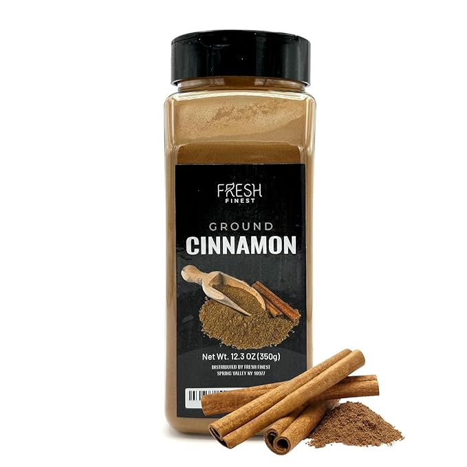 Fresh Finest Ground Cinnamon - 12.3oz (350G) - Premium Quality, Aromatic Spice for Culinary &