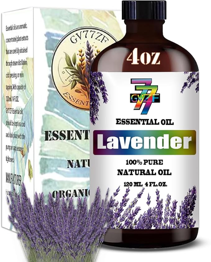 Lavender Essential Oil (4 oz/120 ml) ??Lavender Oils for Aromatherapy, diffusers, humidifiers, Home