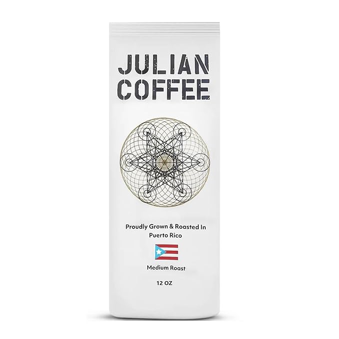 Julian Coffee - Whole Bean, Specialty Grade Single Origin Arabica Coffee From Puerto Rico. Low