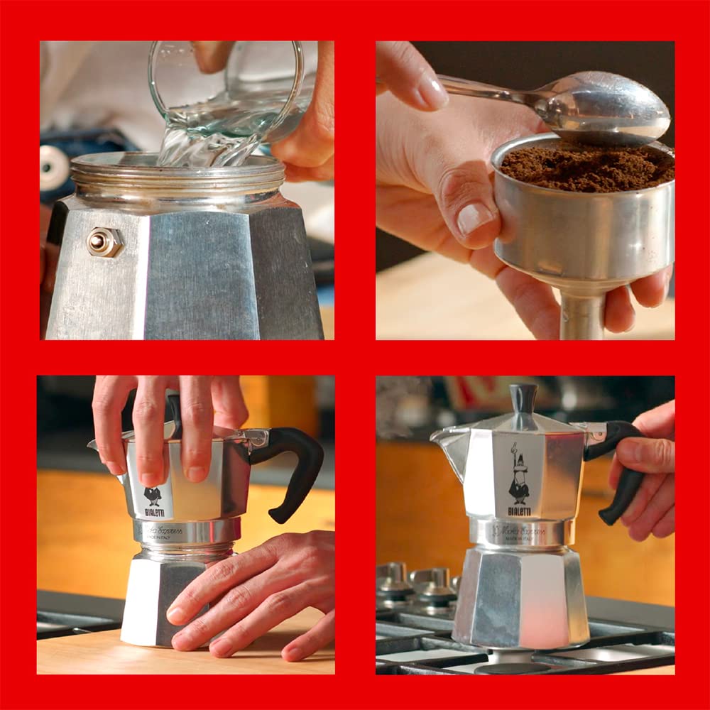 Bialetti - Moka Express: Iconic Stovetop Espresso Maker, Makes Real Italian Coffee, Moka Pot 1 Cup