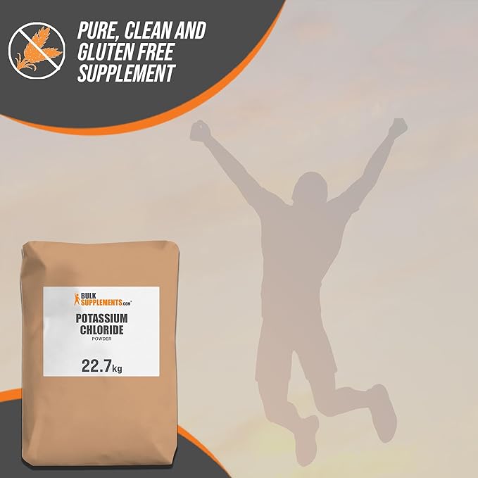 BulkSupplements.com Potassium Chloride Powder - Potassium Chloride Salt Substitute - Gluten Free