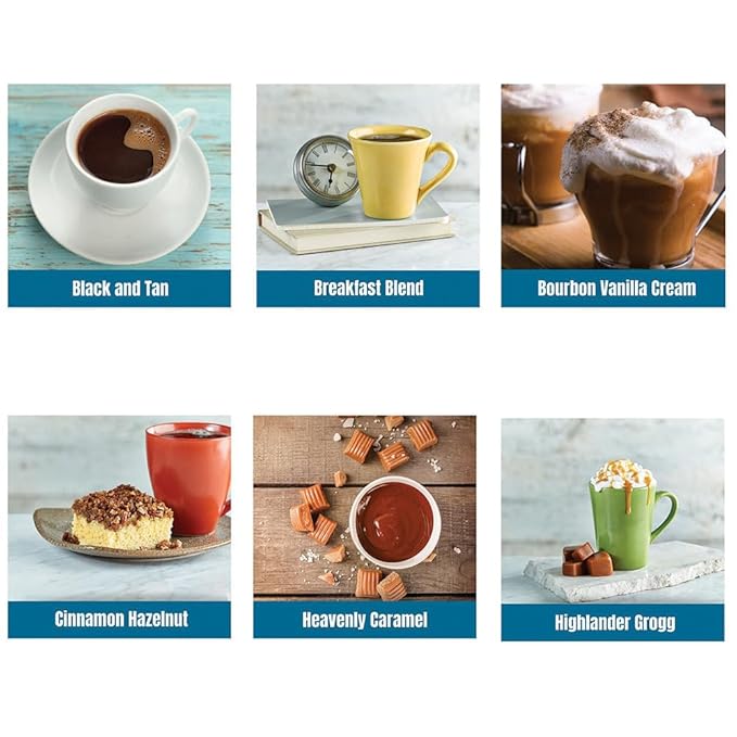 Gourmet Flavored Coffee Sampler Pack - 10 Bags of Unique Flavored Coffees ??100% Specialty Grade 1
