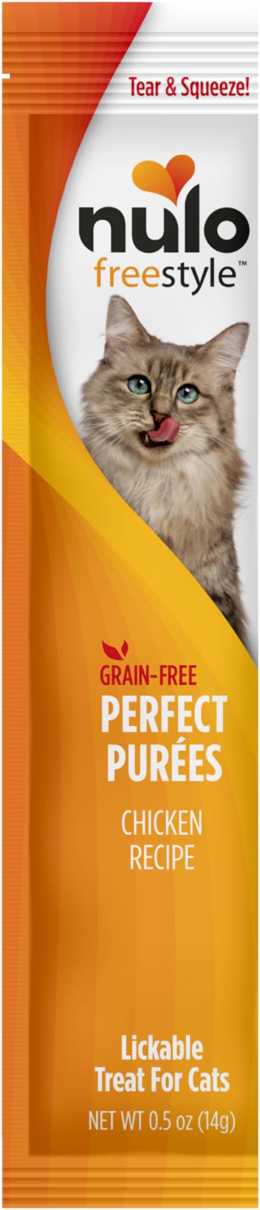 Nulo Freestyle Grain-Free Perfect Purees Premium Wet Cat Treats, Squeezable Meal Topper for
