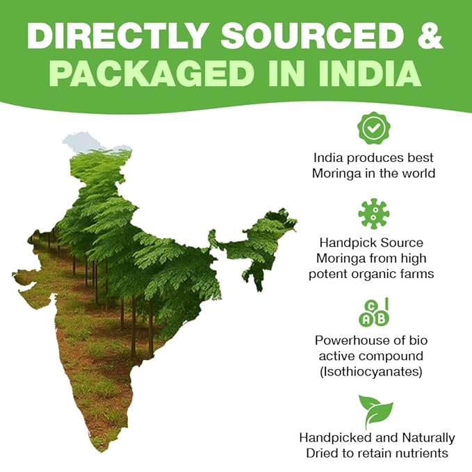 HANDPICK, Organic Moringa Tea Bags (100 Count), Pure Moringa Leaves | Authentic Indian Origin |