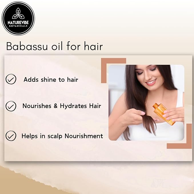 Naturevibe Botanicals Babassu Oil 32 Ounces | 100% Pure and Natural | Great for Skin Care and Hair
