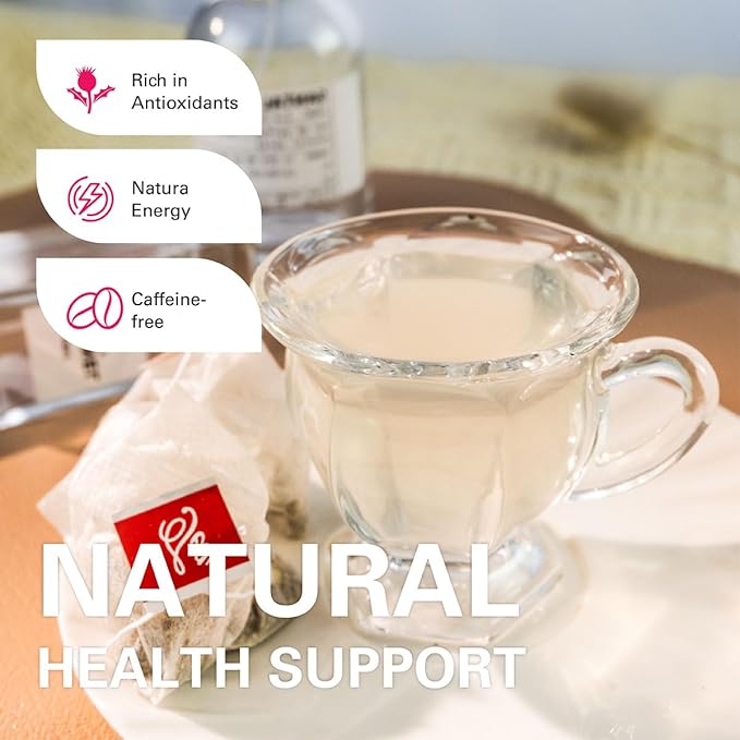 WT WEETEE Milk Thistle Tea Bags, Made with 100% Pure Milk Thistle Seeds, Natural Caffeine-free