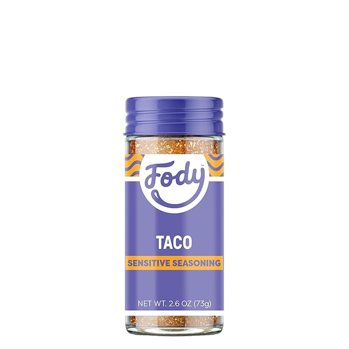Fody Foods Taco Seasoning, 2.6 Oz, Garlic and Onion Free, Low FODMAP Certified, Gut & IBS Friendly