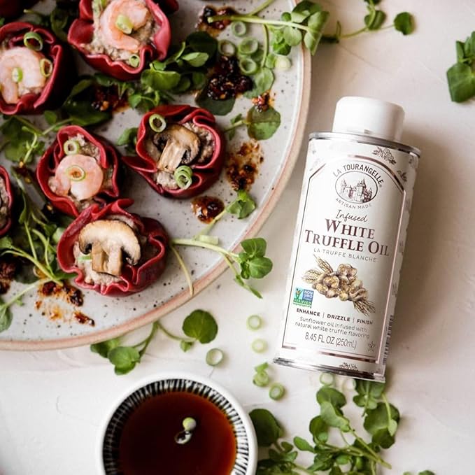 La Tourangelle, White Truffle Oil, Complex Gourmet Earthy Flavor for Drizzling over Pasta, Popcorn