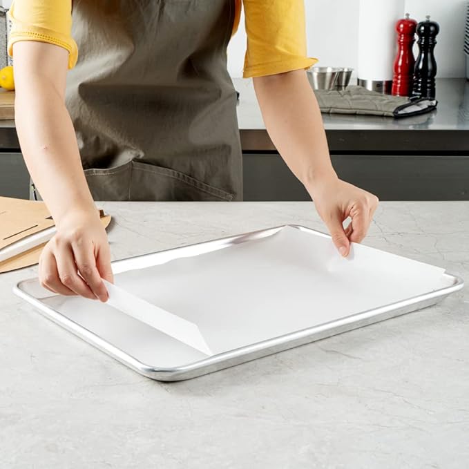 Restaurantware Pastry Tek 12 x 16 Inch Parchment Paper Sheets 1000 Greaseproof Baking Sheets For