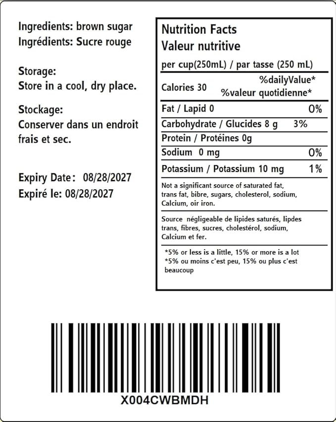 handmade dark brown sugar period 250g 8.81oz