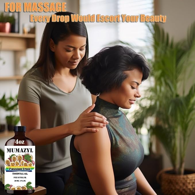 Passion Fruit Essential Oil, Passion Fruit Oil 4 Fl Oz 120ML for Diffuser Humidifier Yoga Cleaning