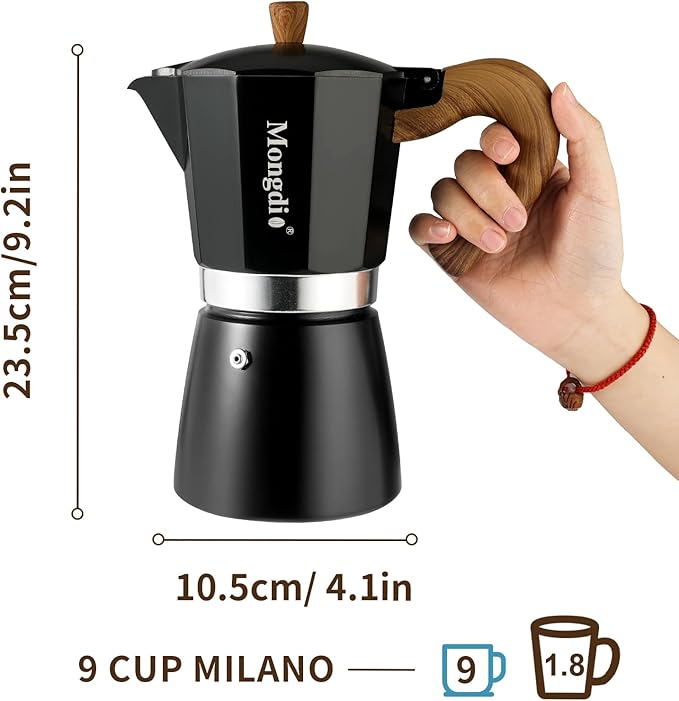 Stovetop Espresso Maker Moka Pot, Cuban Coffee Maker Stove top coffee maker Moka Italian Espresso