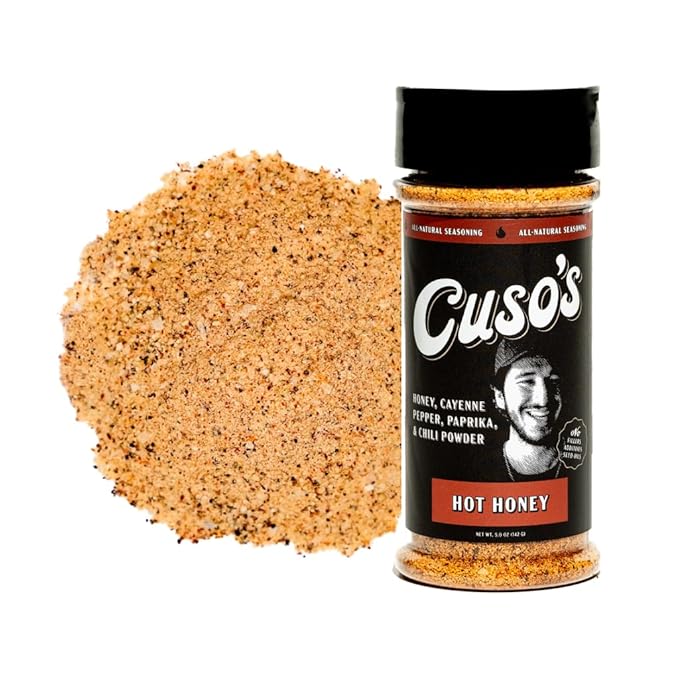Cuso Cuts Hot Honey BBQ Seasoning Rub - All-Purpose Seasoning - Spices for Meat, Chicken, Pork
