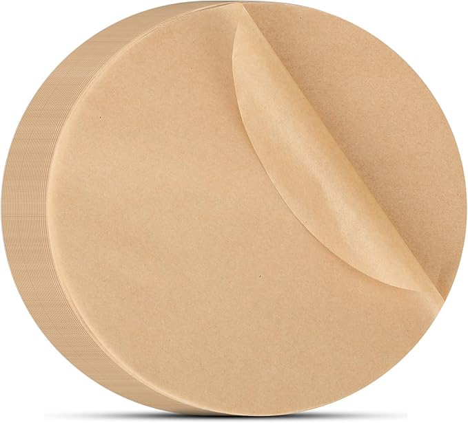 Beasea Air Fryer Round Liners 6 Inch, 200pcs Parchment Paper Disposable Unbleached Filter Paper