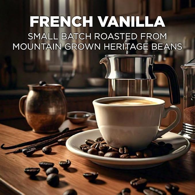 Maud's French Vanilla Coffee Pods, 100 ct, Medium Roast Coffee in Recyclable Single Serve Pods