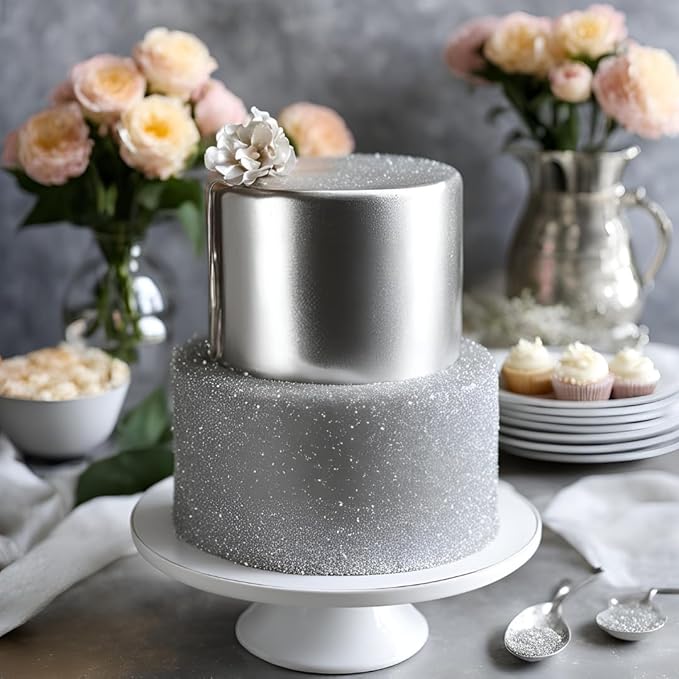 Dazzle Dust Edible Glitter Powder Sprinkles for Cake Decorating, Drinks, Cookie, Icing, Dessert