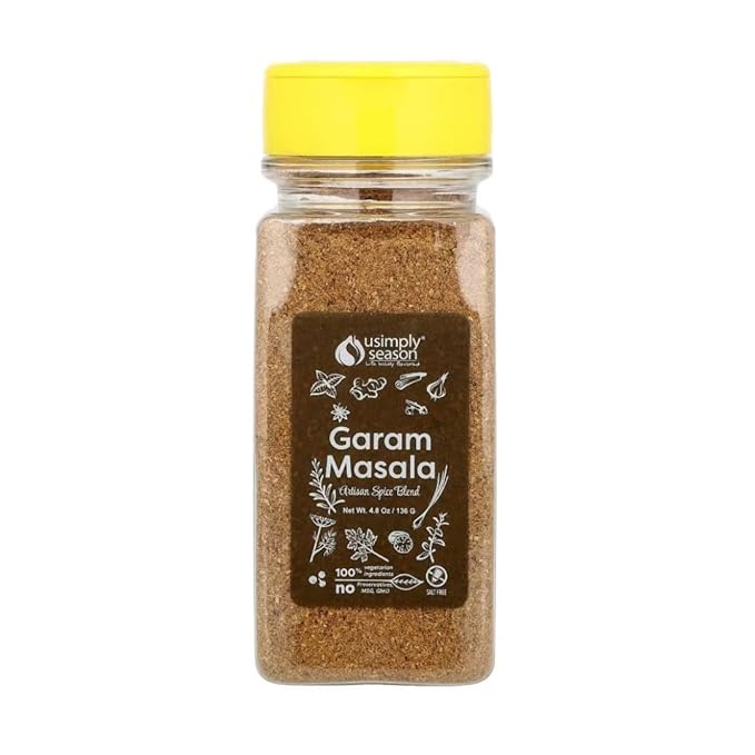 USimplySeason Garam Masala Spice Blend (4.8oz) - Warm & Aromatic Spice for Indian-Inspired Dishes &
