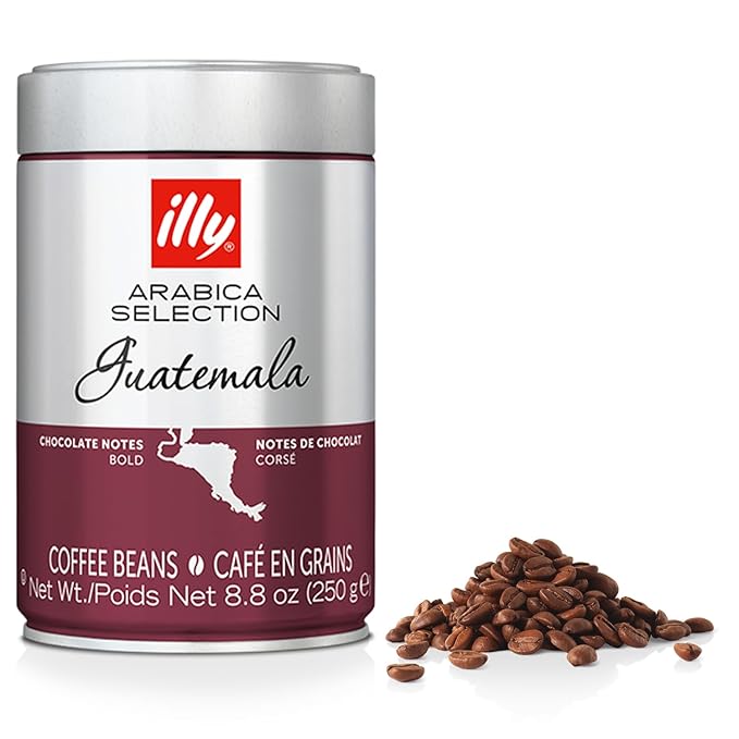 illy Whole Bean Coffee - Perfectly Roasted ??Guatemala Dark Roast - with Notes of Chocolate