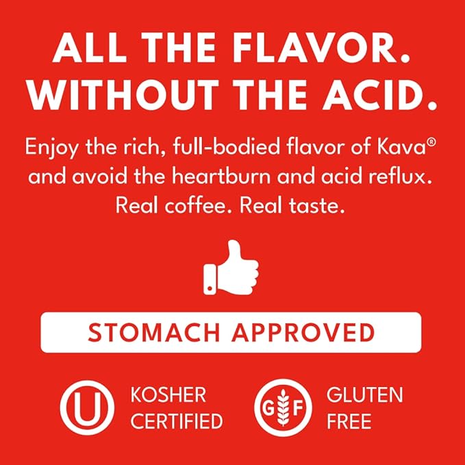 Kava Reduced Acid Instant Coffee, 4 Ounce