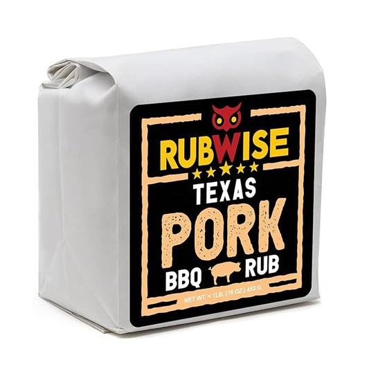 RubWise Texas Style BBQ Pork Rub (1lb) No MSG | Meat Barbecue Dry Rubs and Spices for Smoking and