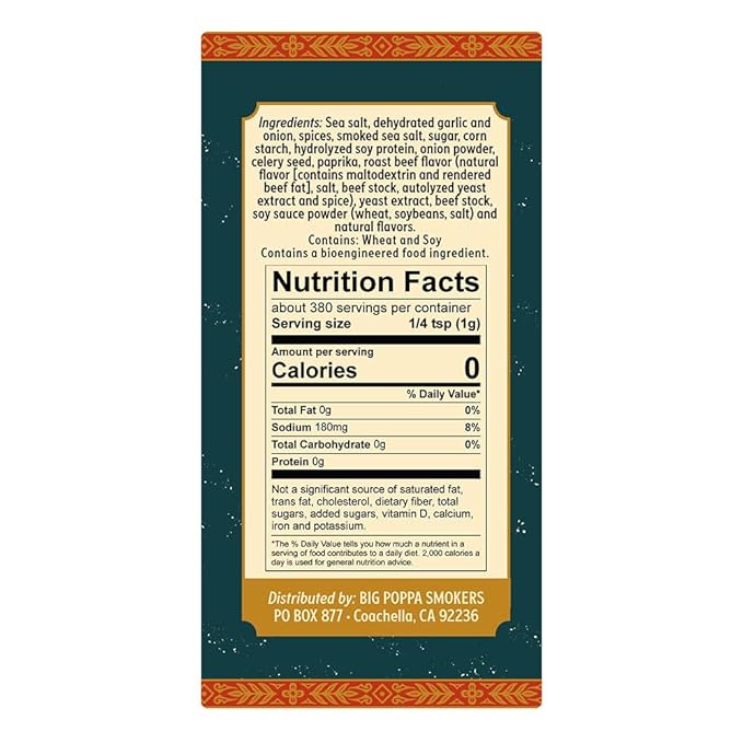 Big Poppa's Competition Brisket & Steak Seasoning – Unleash the Flavor of Your Beef Recipes with