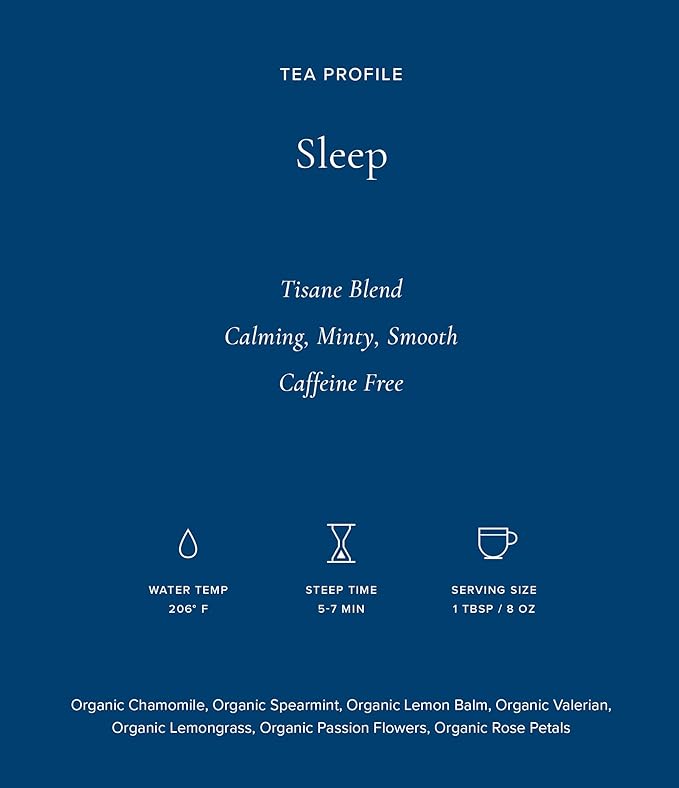 Art of Tea | Organic Sleep Tea (Chamomile Tea with Valerian and Spearmint) | 12 Count | Relaxtion