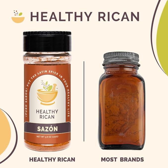Healthy Rican Salt-Free Adobo, Sazon, Sofrito Seasoning Mix Bundle Non-GMO, No MSG, No