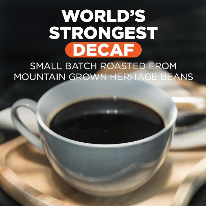 Maud's World's Strongest Decaf Coffee Pods, 100 ct, Decaffeinated Dark Roast Coffee in Recyclable