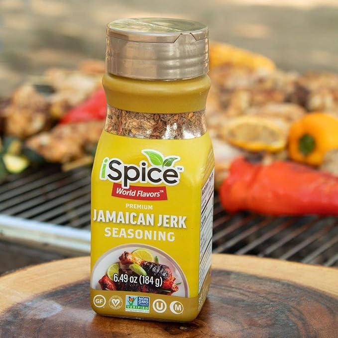 iSpice - JAMAICAN JERK SEASONING World Flavor Super Spice Blend | All Natural | Ready to use as is