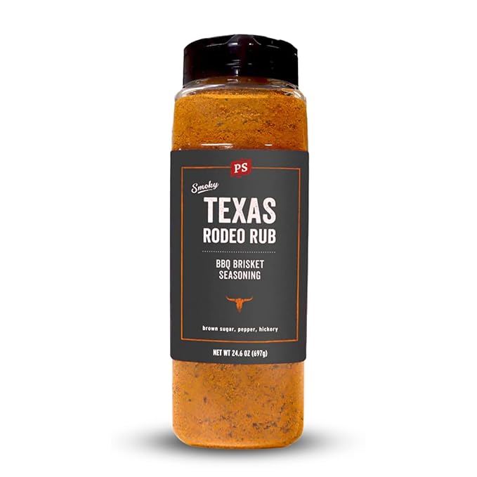 PS Seasoning Texas-Style Brisket Rodeo Rub- Dry BBQ Rubs and Spices for Grilling, Smoking