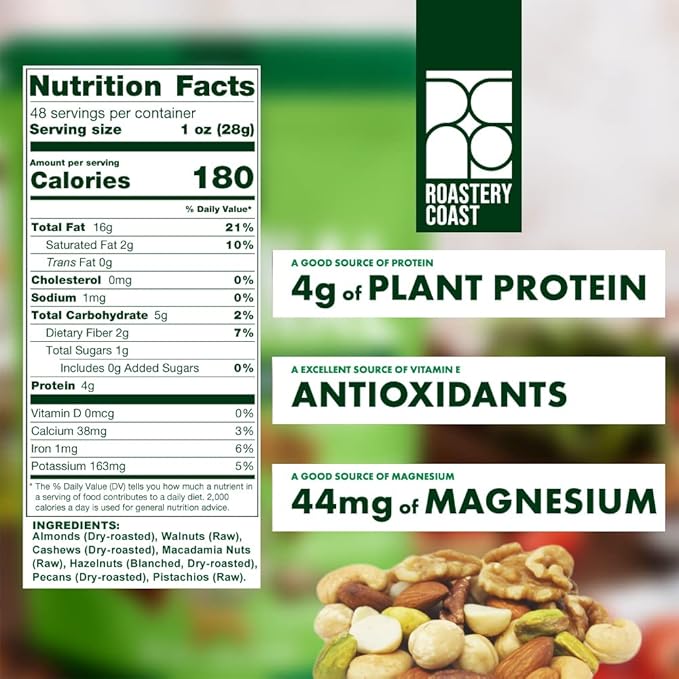 Roastery Coast - Daily Nuts Healthy Mix Bulk | Nuts Snack Mix | Deluxe assorted snack | nut snacks