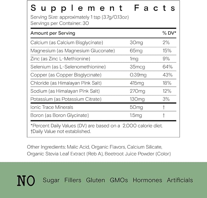 Moon Juice - Mini Dew Electrolytes Powder - Watermelon (30 Servings) - 2in1 Electrolytes & Minerals