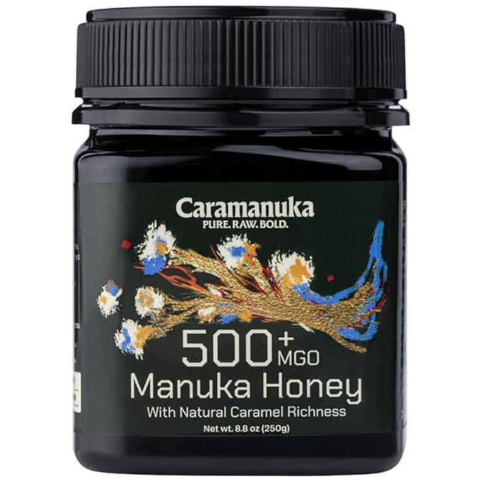 Caramanuka Manuka Honey MGO 500 – 100% Raw & Unfiltered Australian Honey, Independently Lab-Tested