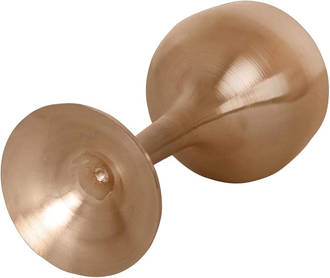DeKulture Handmade Bronze Kansa Ayurveda Glasses Sake Cup Tumbler for Barware, 1.5 x 4.0 (DH)