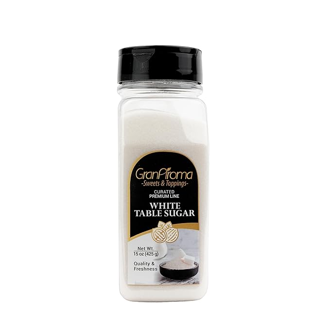 GranAroma White Table Sugar, Crystal Clear Sugar, Rich and Pure (15 Ounce)