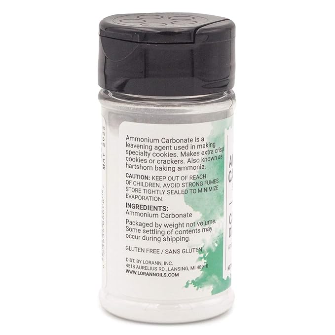 LorAnn Oils Baker's Ammonia (Ammonium Carbonate) - Ideal for Springerle & Thin, Crispy Cookies