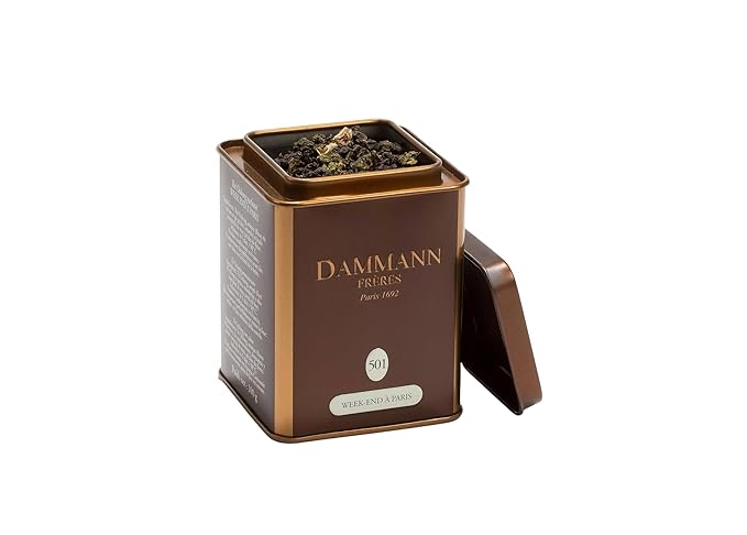 Dammann Freres Loose Leaf, Week-end à Paris, Premium Gourmet French Oolong Tea, Blend Cherry