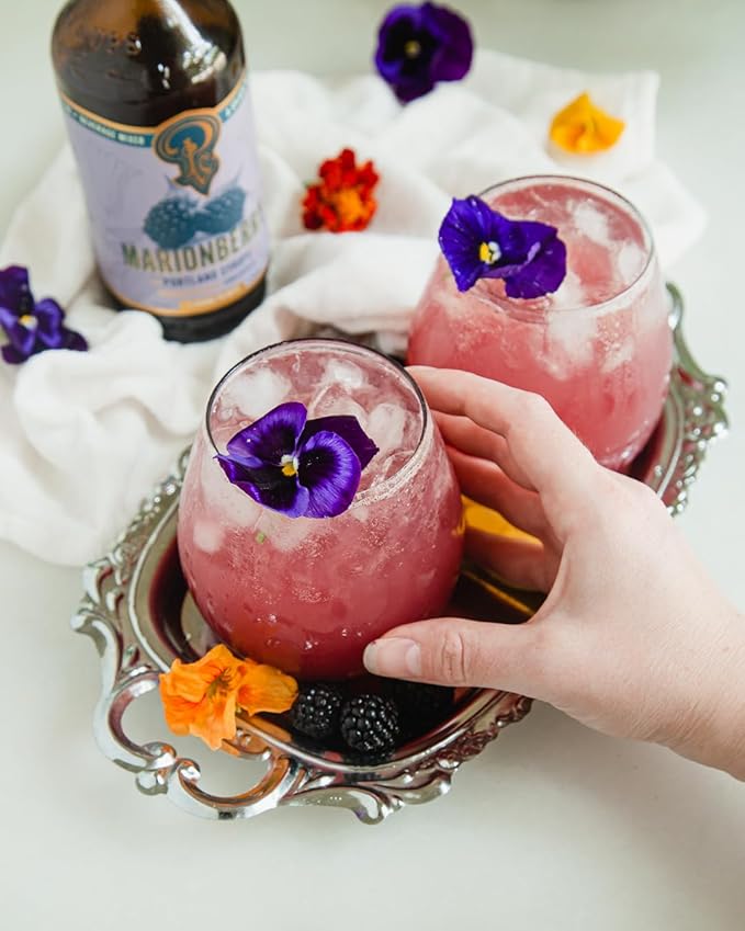 Portland Syrups Marionberry Syrup - Craft Pacific Northwest Fusion for Cocktails, Desserts, Soda