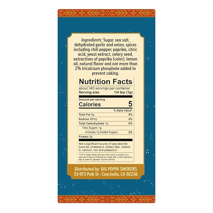 Big Poppa's Competition Stash Seasoning – Gluten-Free Spice Seasoning Mix for Pork, Chicken and