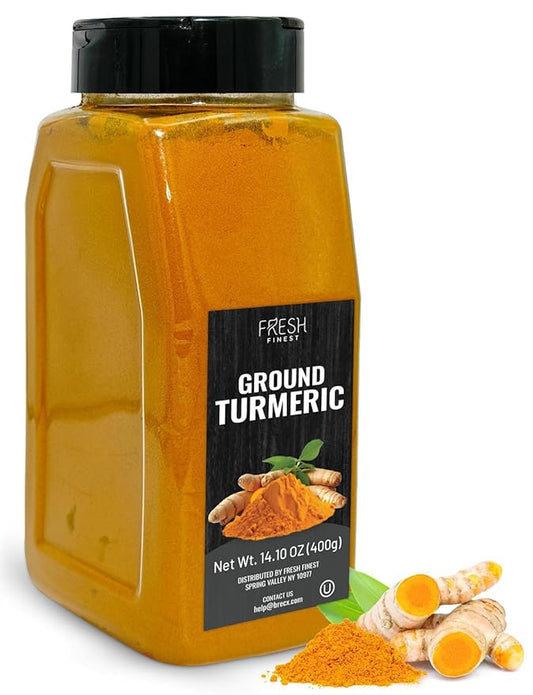 Fresh Finest Ground Turmeric Powder, Kosher & Non-GMO, 400G (14.1oz)