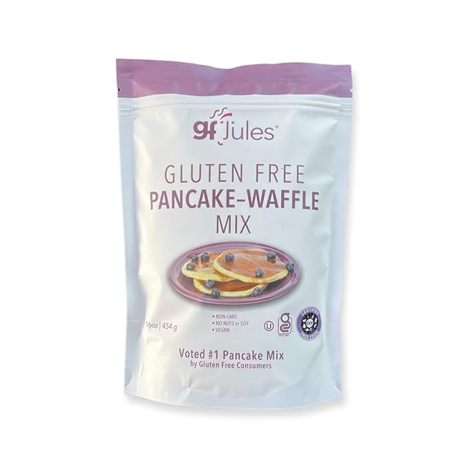 gfJules Certified Gluten Free Pancake & Waffle Mix | No Grit, Non-GMO, Vegan | Certified Top 9